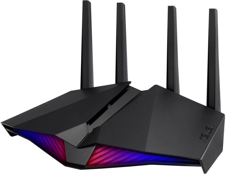 ASUS RT-AX82U is a really affordable router for gaming that is also nice and has a cool RGB lighting.
