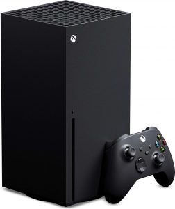 Xbox Series X är den kraftfullaste konsolen på marknaden idag och ett bra val till barn i alla åldrar. Konsolen kan sända i 120 FPS 4K och har även möjlighet att visa upp till 8K.