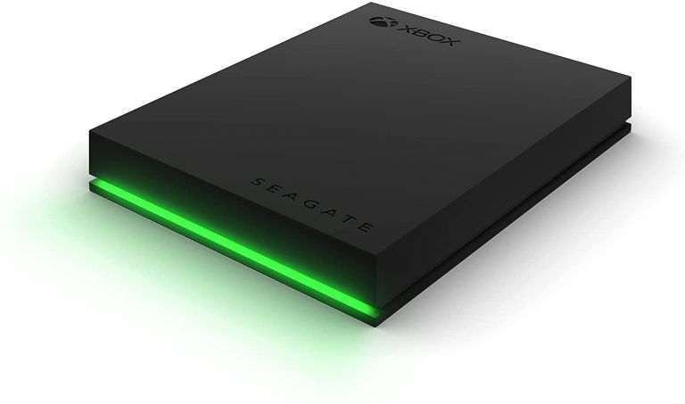 Seagate Xbox Game Drive är en häftig extern hårddisk för Xbox som har en snygg LED-belysning framtill.